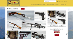 Desktop Screenshot of fowlerauction.com