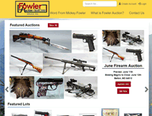 Tablet Screenshot of fowlerauction.com